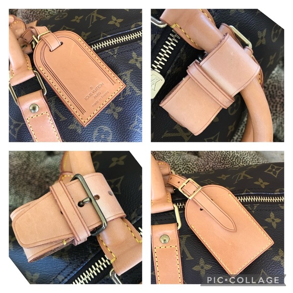 Exquisite Louis Vuitton Keepall Bandoliere 55 Travel Bag Suitcase Carry On - Picture 16 of 17